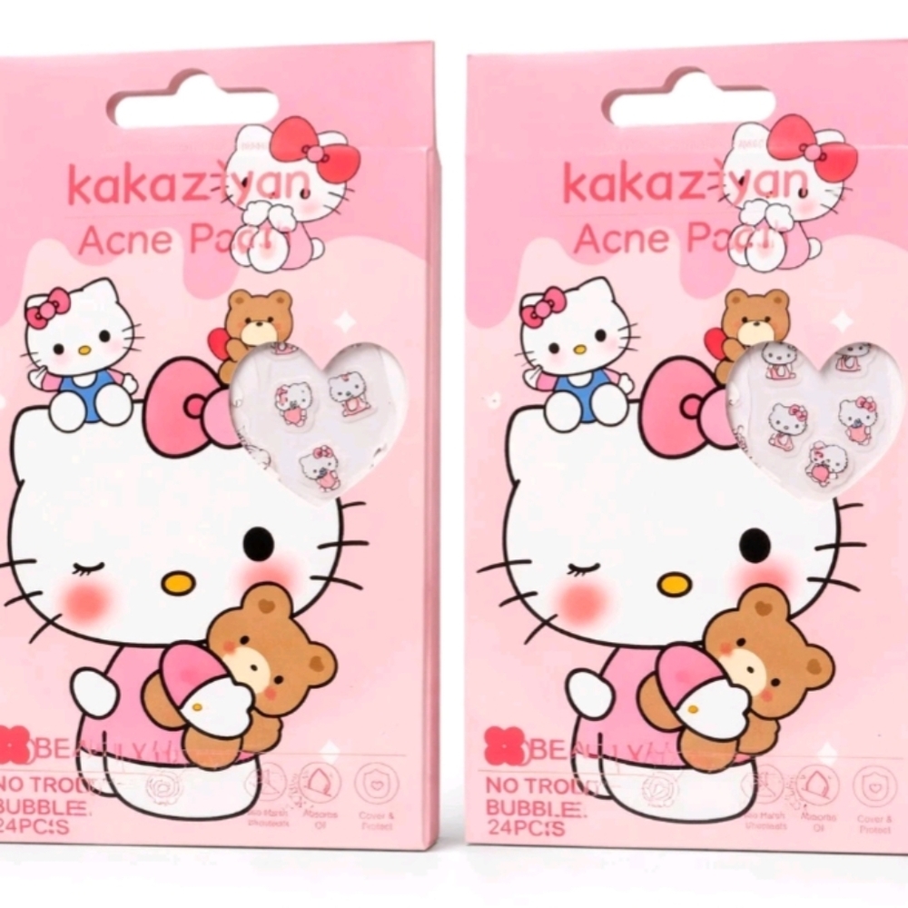 Kitty Character Acne Beauty Patches-2 Packs Of 24